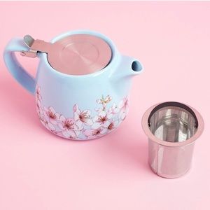 NWT Alfred Ceramic and Stainless Steel Teapot